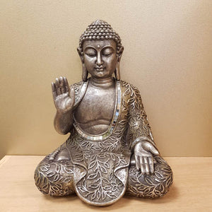 Pewter Look Buddha Meditating