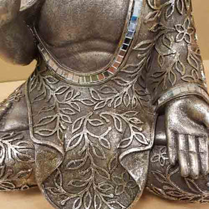 Pewter Look Buddha Meditating