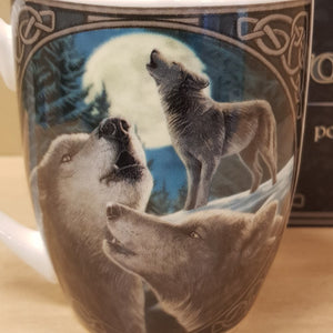 Wolf Song Porcelain Mug By Lisa Parker