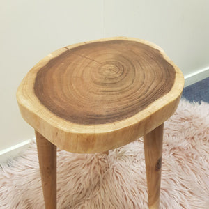 Wooden Slab Side Table