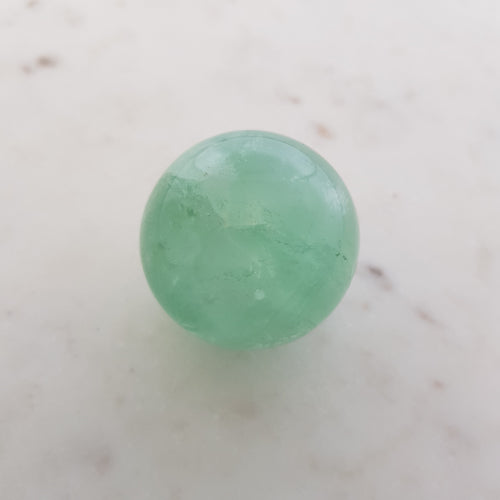 Green Fluorite Sphere (assorted. approx. 3.4cm diameter)