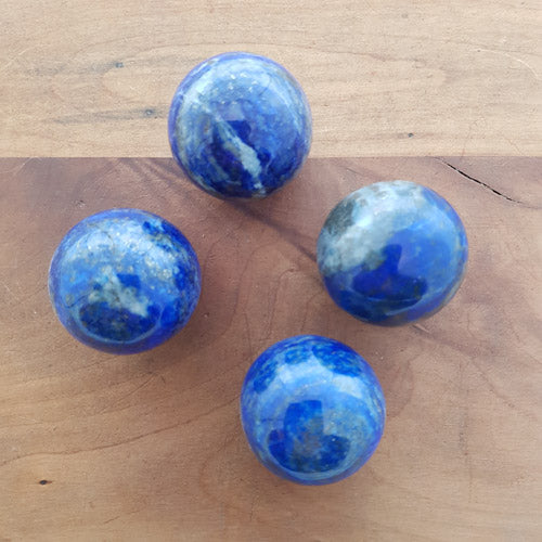 Lapis Sphere (assorted. approx. 3.1-3.3cm diameter)