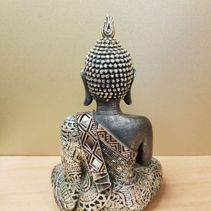 Pewter Look Namaste Buddha