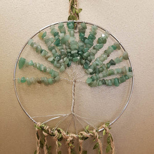 Aventurine Crystal Tree of Life Hanging