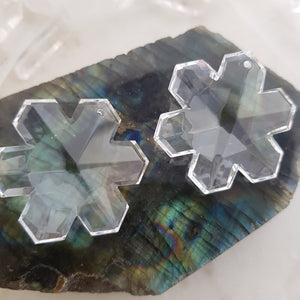 Clear Aurora Snowflake Prism
