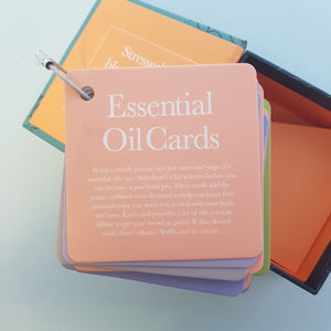 Essential Oil Cards (aromatherapy edition. a 50 card deck on a keyring)