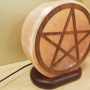 Pentagram Salt Lamp (assorted. approx. 20cm diameter)