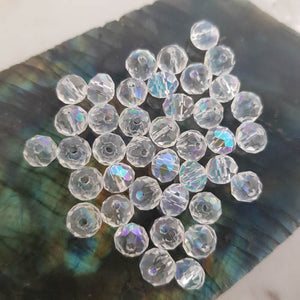 Electroplated Round Glass Beads