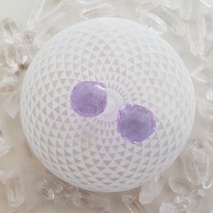 Purple Faceted Ball