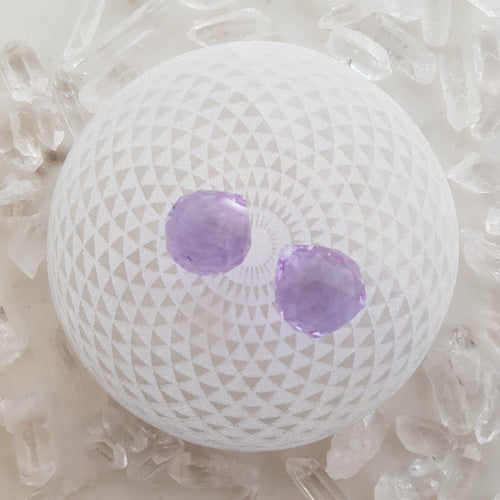 Purple Faceted Ball (approx. 2x2cm)