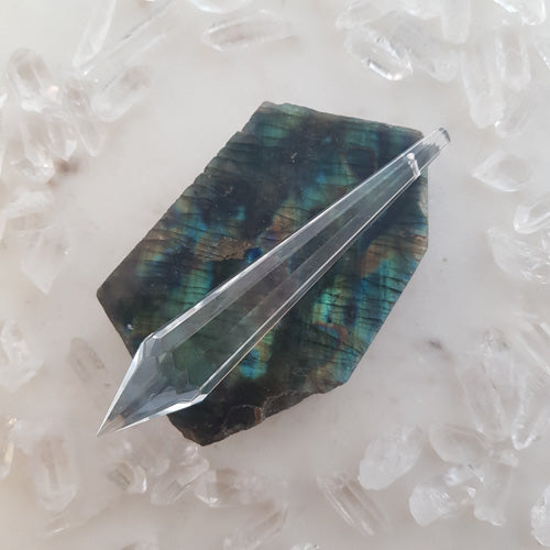Clear Aurora Diamond Prism (approx. 10cm)