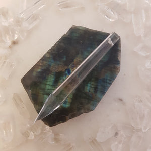 Clear Nova Faceted Prism (approx. 10cm)