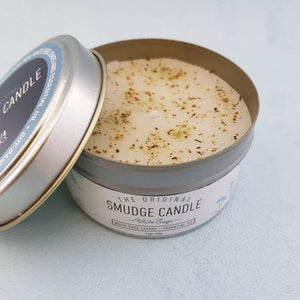 White Sage Smudge Candle in Tin