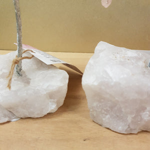 Rose Quartz Crystal Tree on Rose Quartz Base