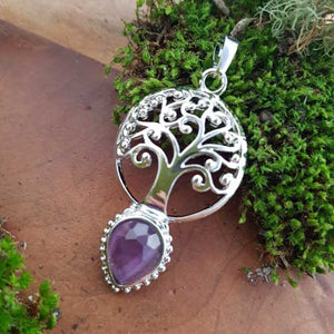 Amethyst Tree of Life Pendant