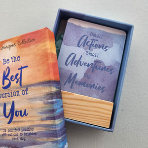 Be The Best Version Of You Affirmation Cards (24 heartfelt positive affirmations to brighten your day)