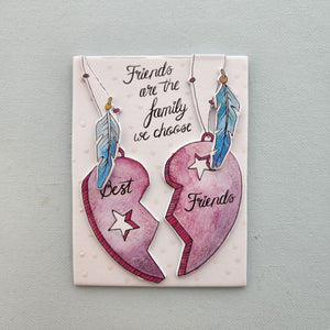 Friends Are The Family We Choose Magnet (with built in stand .approx 12x9cm)