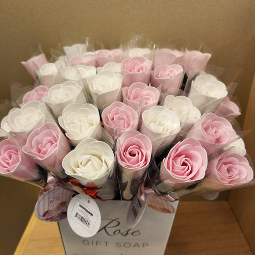Rose Stem Gift Soap (assorted approx 30cm H)