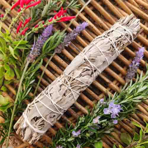 White Sage & Rosemary Cleansing & Blessing Stick/Bundle