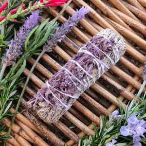Blue Sage & Lavender Cleansing & Blessing Stick/Bundle