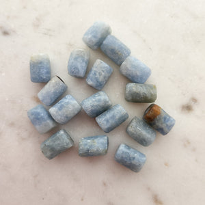 Blue Calcite Rod Bead