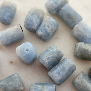 Blue Calcite Rod Bead