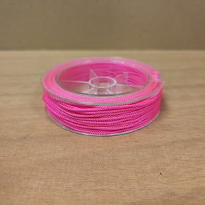 Hot Pink Braided Nylon Thread for Crafting & Jewellery Making