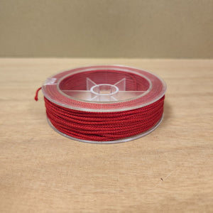 Red Braided Nylon Thread for Crafting & Jewellery Making