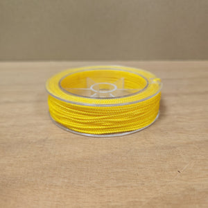 Yellow Braided Nylon Thread for Crafting & Jewellery Making