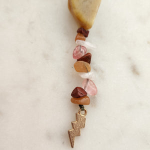 Jasper & Agate Keyring 