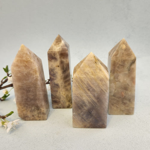 Moonstone Obelisk (assorted. approx. 7.8-8.6x2.5-3.4x2.2-2.6cm)