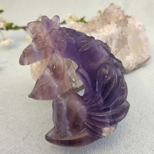 Purple Fluorite Squirrel in Moon