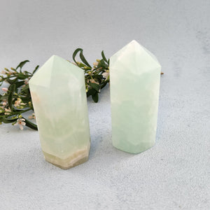 Pistachio Calcite Point