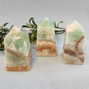 Pistachio Calcite Obelisk