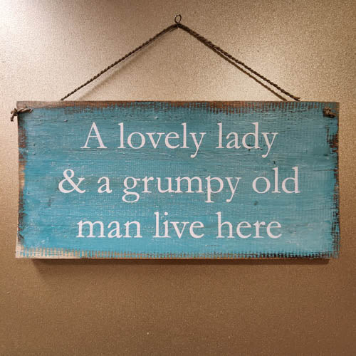 A Lovely Lady Wooden Wall Art (approx. 19x40cm)