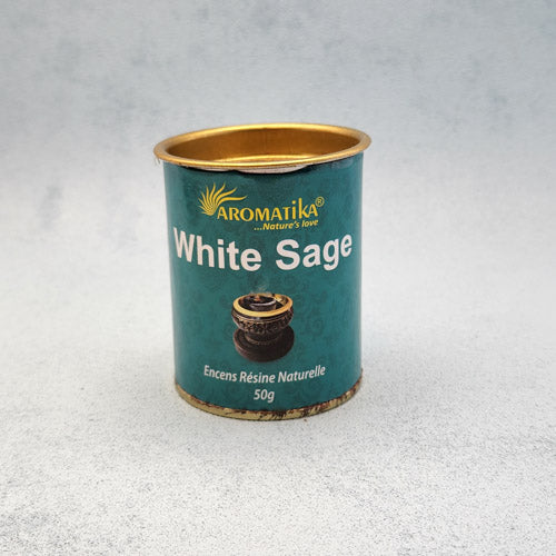 White Sage Resin Incense (Aromatika. 50g tin)