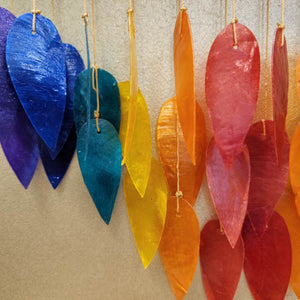 Rainbow Capiz Shell Windchime