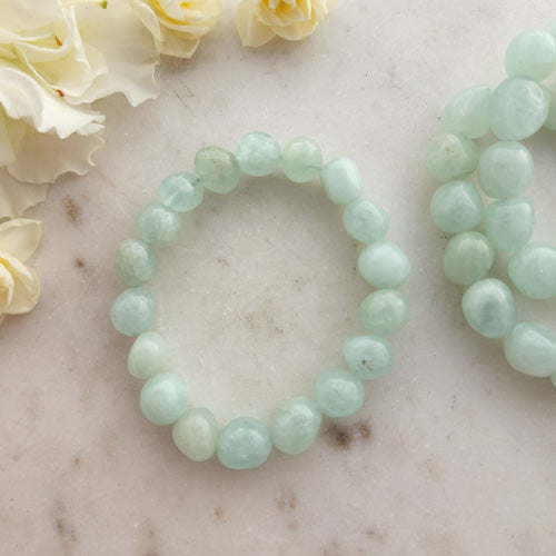 Aquamarine Nugget Bracelet (assorted)