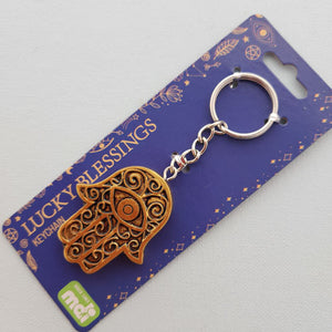 Hamsa Lucky Blessings Keychain