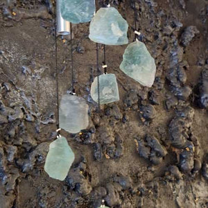 Green Fluorite Natural Wind Chimes