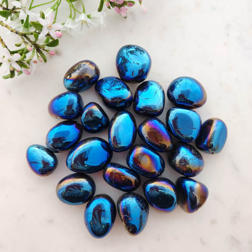 Cobalt Look Crystal Tumble (assorted & could be obsidian)