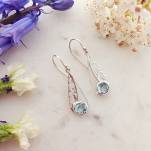 Blue Topaz Earrings