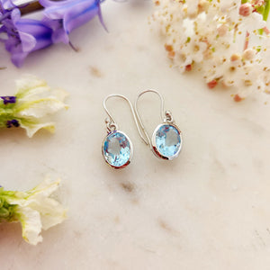 Blue Topaz Earrings