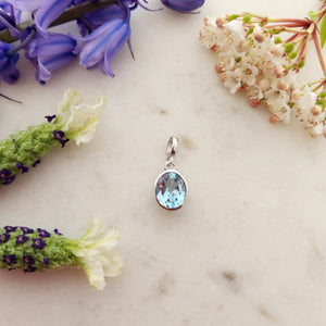 Blue Topaz Pendant