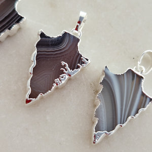 Agate Leaf Pendant