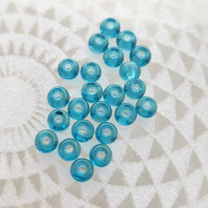 Blue Glass Opaque Seed Beads