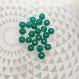 Teal Glass Frosted Seed Beads