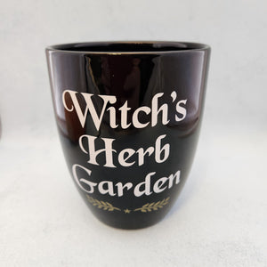 Witches Herb Garden Ceramic Plant Pot