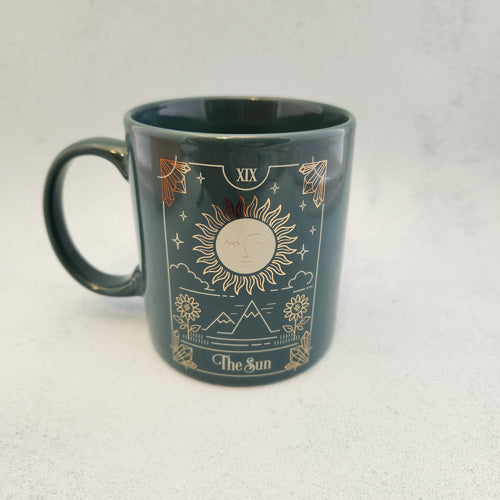 The Sun Tarot Ceramic Mug (approx. 9.5x8x8cm)