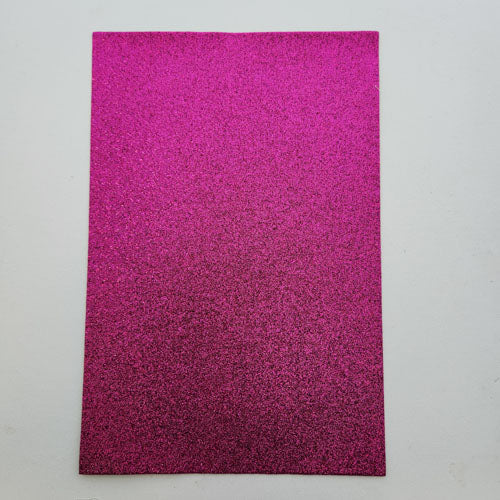 Cerise Sparkly Self Adhesive Craft Sheet (approx. 30x20cm)